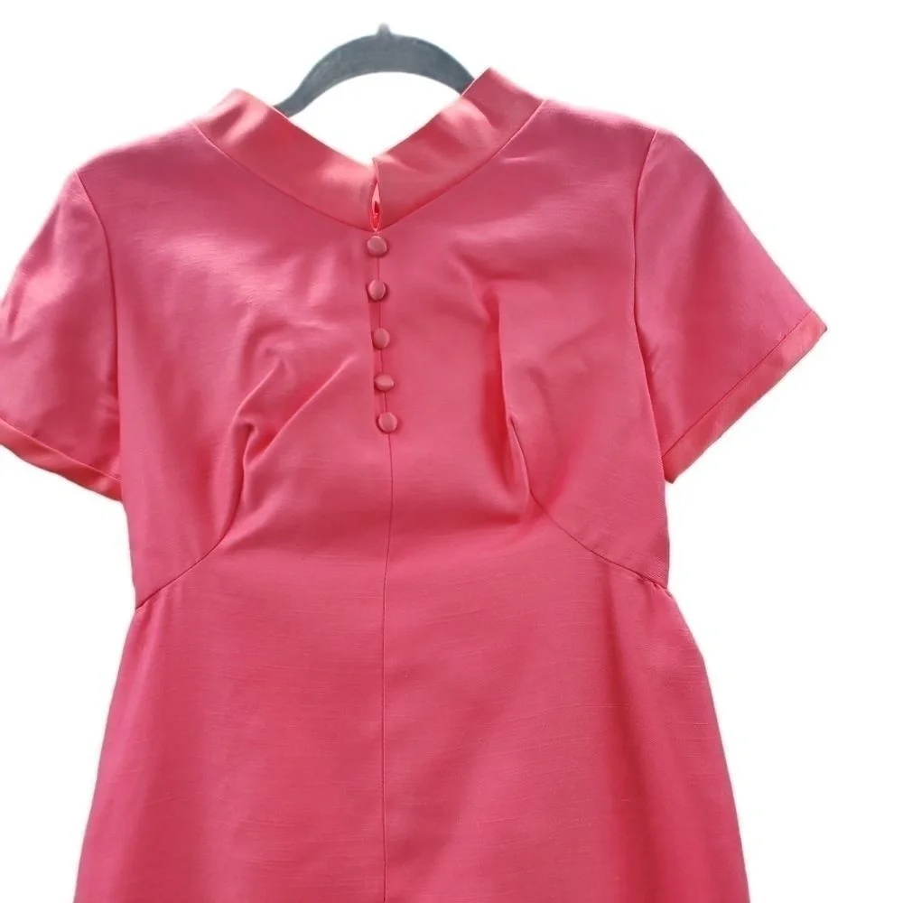Emma Domb M Bow Back Collared Vintage Maxi Dress - Picture 3 of 9